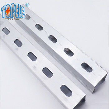 छिद्रित जस्ती इस्पात 41x41 Unistrut स्लॉट चैनल