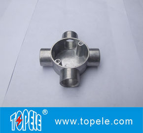 TOPELE BS4568 / BS31 4 वे टर्मिनल इलेक्ट्रिकल एल्यूमीनियम जंक्शन बॉक्स, चैनल निरीक्षण टी बॉक्स