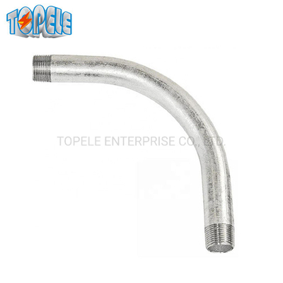 कठोर conduit 90 डिग्री कोहनी IEC61386 20mm-110mm गर्म DIP जस्ती