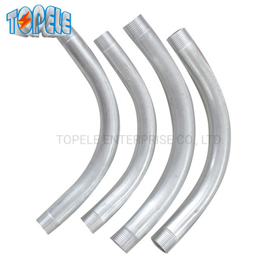 कठोर conduit 90 डिग्री कोहनी IEC61386 20mm-110mm गर्म DIP जस्ती