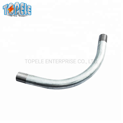 कठोर conduit 90 डिग्री कोहनी IEC61386 20mm-110mm गर्म DIP जस्ती