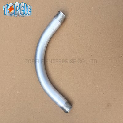 कठोर conduit 90 डिग्री कोहनी IEC61386 20mm-110mm गर्म DIP जस्ती