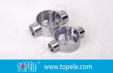 TOPELE 25MM गर्म डुबकी जस्ती एल्यूमीनियम जंक्शन बॉक्स/बीएस4568 मानकों के साथ धातु कंडक्ट बॉक्स/