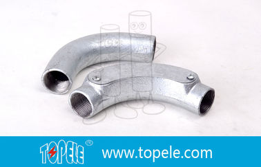 20MM 3 / 4 ′′, 1 ′′ बीएस 4568 जीआई आयरन कोहनी टेप छेद के साथ नरम आयरन परिपत्र जंक्शन बॉक्स