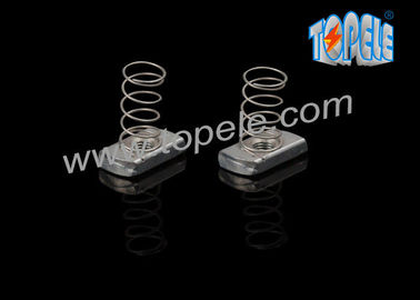 M6 M8 M10 M12 Unistrut चैनल जस्ती जस्ता लेपित स्टील स्प्रिंग नट