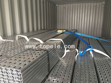 गर्म डुबकी जस्ती इस्पात स्लॉट Unistrut चैनल के लिए समर्थन conduits 41X 41MM