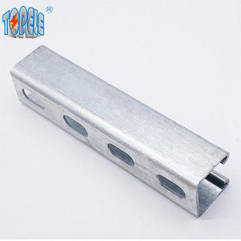 छिद्रित जस्ती इस्पात 41x41 Unistrut स्लॉट चैनल