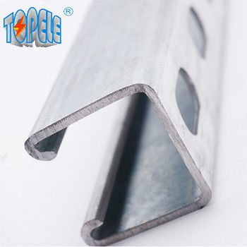 छिद्रित जस्ती इस्पात 41x41 Unistrut स्लॉट चैनल