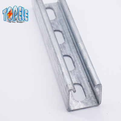 सादा 3mtr Unistrut चैनल 41 X 41MM 41 X 21MM