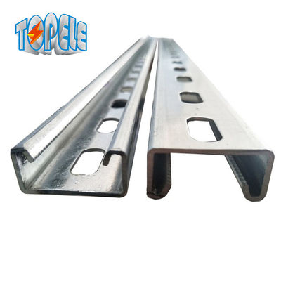 1 - 5/8 एकल 10 फीट स्टील Unistrut चैनल स्लॉट