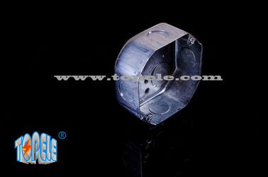 1-7/8&quot; गहरी 4 ′′ अष्टकोणीय स्टील जस्ती कंडक्ट बॉक्स, ड्राइंग निर्माण, tWith पांच 1/2 &quot;और चार 3/4&quot; KOS