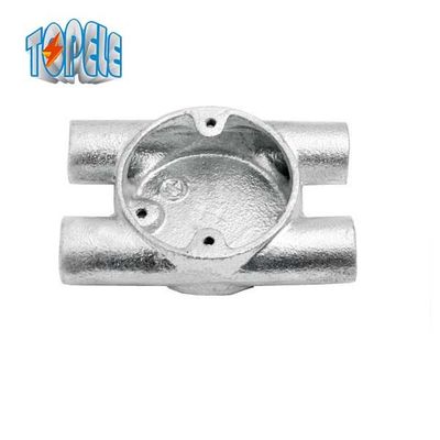 नरम लोहे के विद्युत जंक्शन बॉक्स जस्ती 20mm 25mm