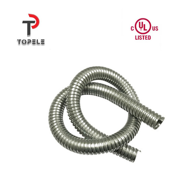 सिल्वर गैल्वेनाइज्ड स्टील लचीला कंडक्ट 3/8 &quot;-4&quot;