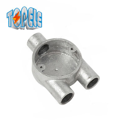 नरम लोहे के विद्युत जंक्शन बॉक्स जस्ती 20mm 25mm